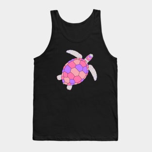 Pink turtles Tank Top